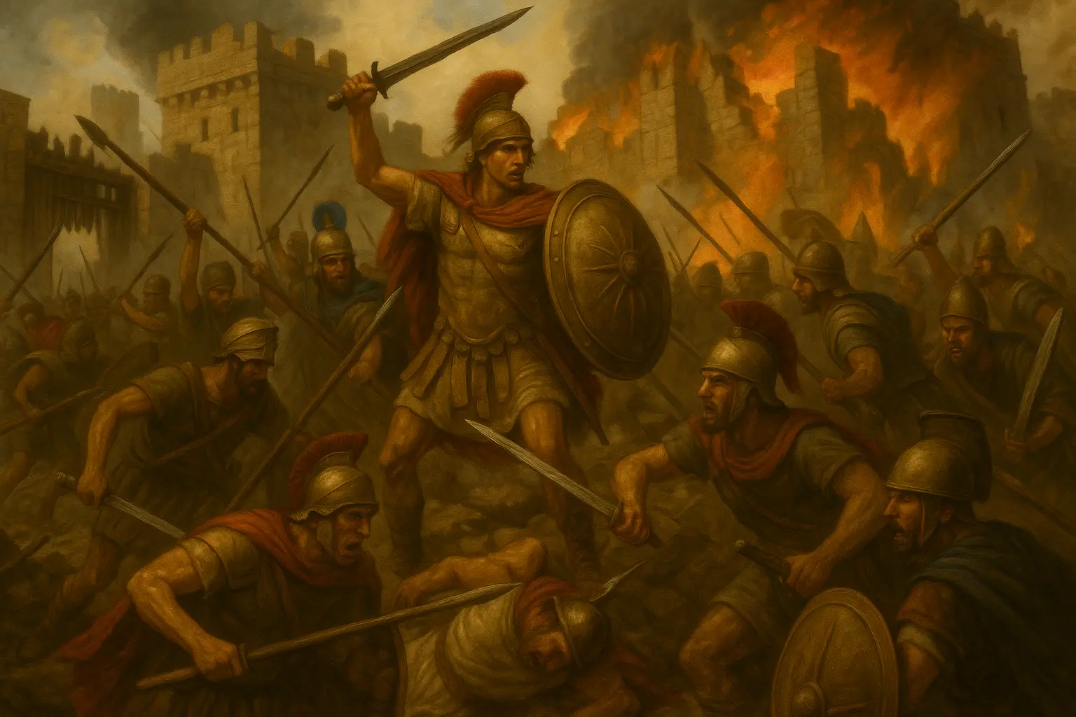 Нападот и разрушувањето на Теба